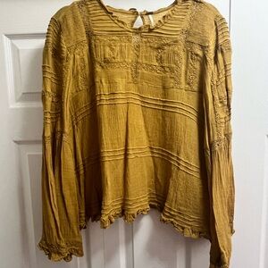 Free People Olivia Eyelet Blouse
